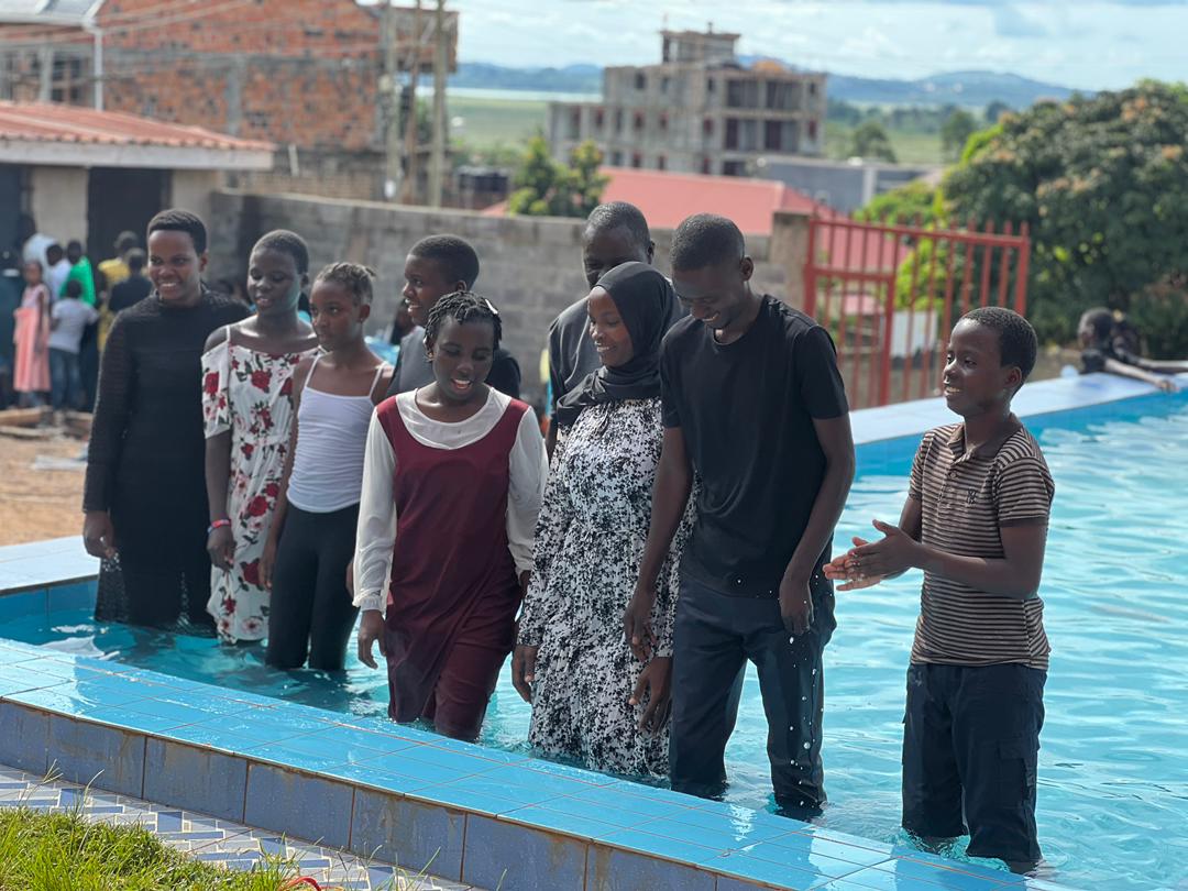 New believers after baptism