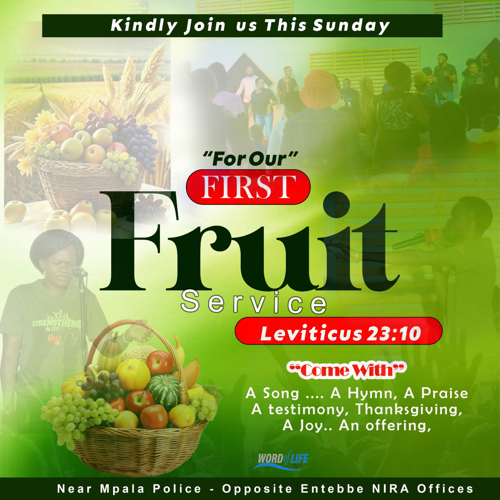 First Fruit Service flier