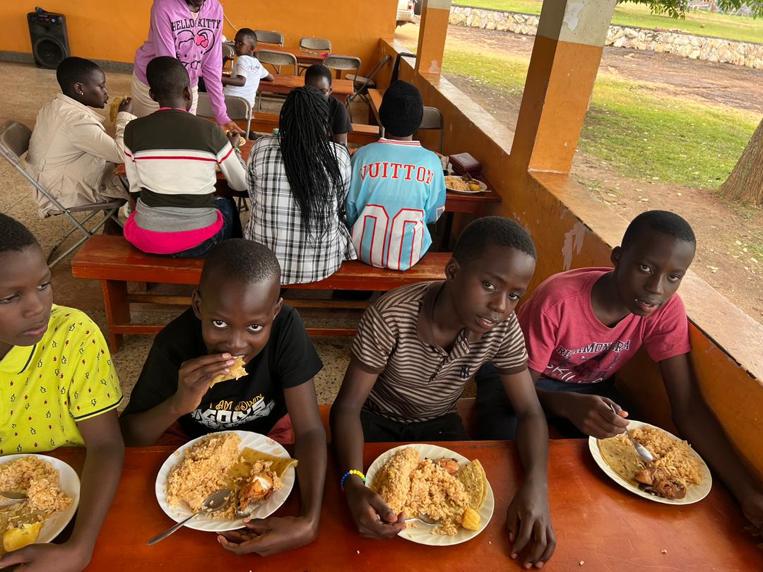Children enjoying fellowship